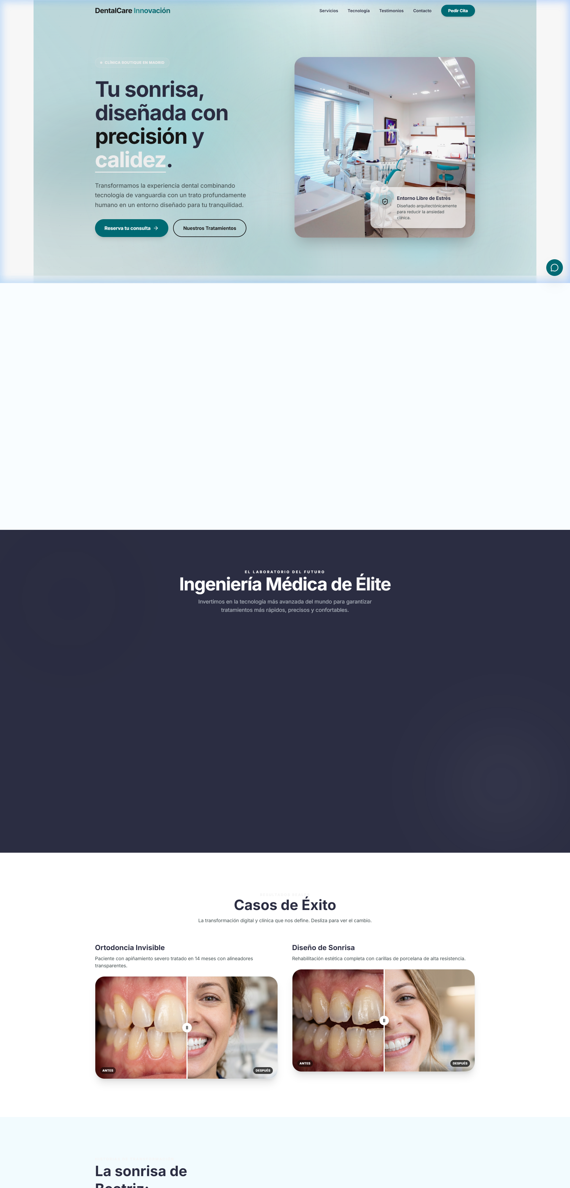 Captura de pantalla de DentalCare Innovación